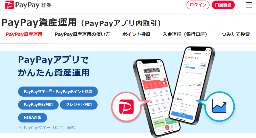 PayPay資産運用のイメージ