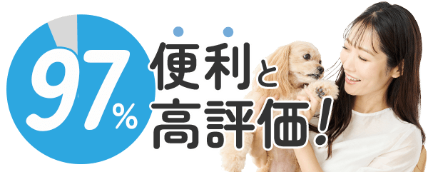 97%が便利と回答！