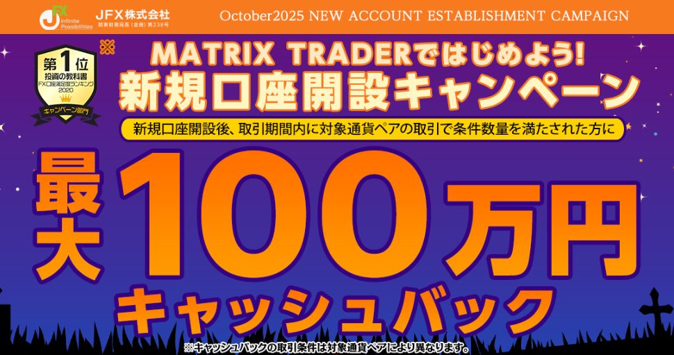 JFX10月のキャンペーン