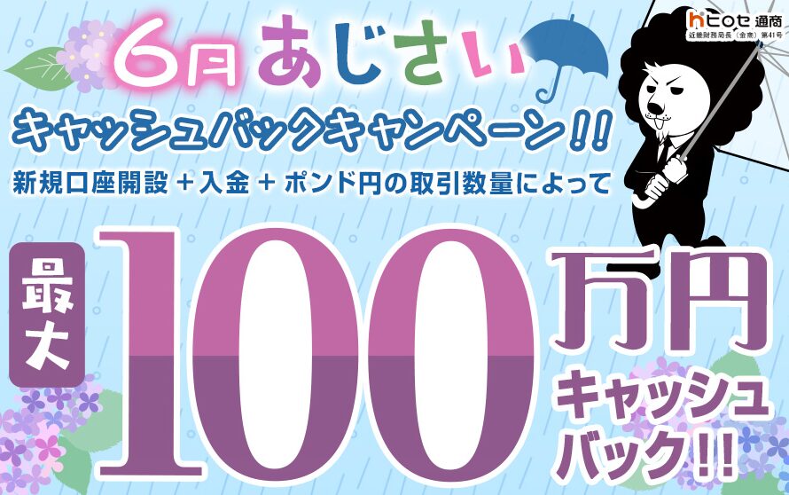 ヒロセ通商の6月 キャンペーン