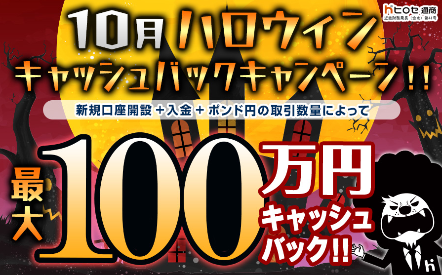 ヒロセ通商の10月のキャンペーン