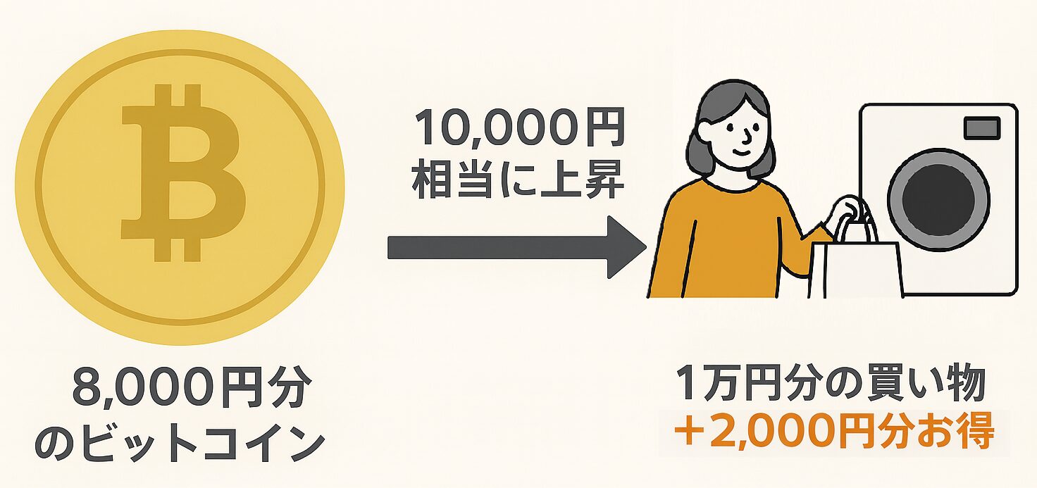 ビットコインでの決済イメージ