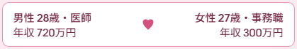 同年代の年収800万の成婚例